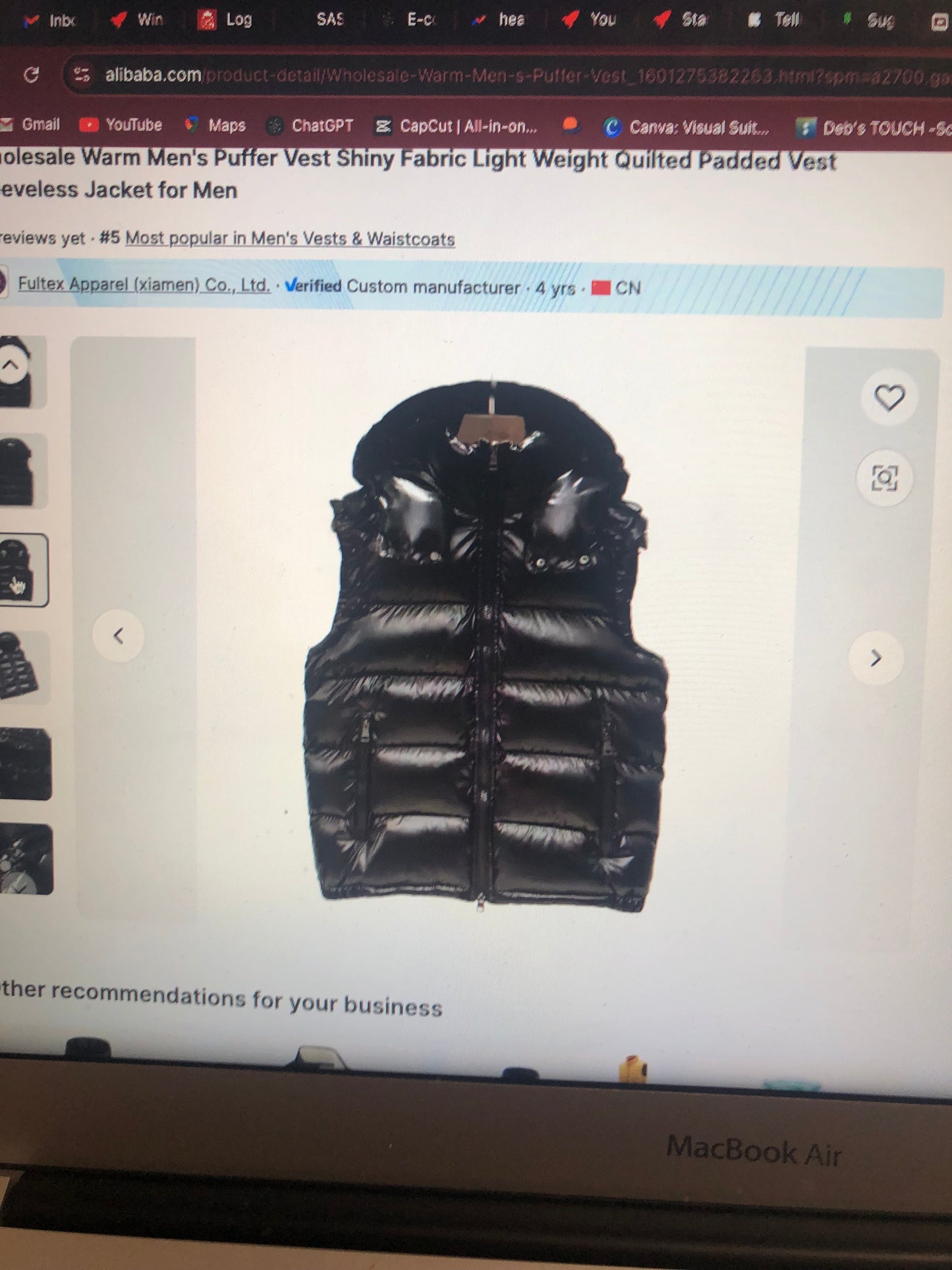 Skiimeez Lux Water Resistant Puffer Vest for Men